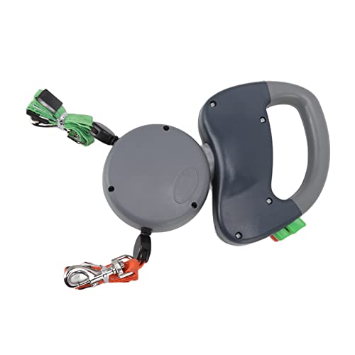 Doppelleine für Haustiere, Einziehbares Automatisches Wickelseil, für Hunde, zu Fuß, Traktionsleine, Schwarz, Heimtierbedarf, Einziehbare Leinen (Grey) von Tbest