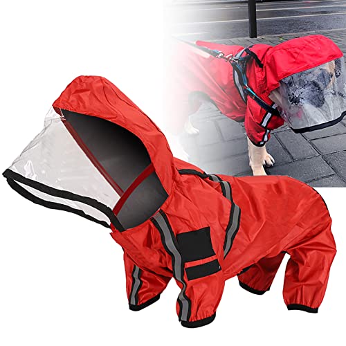 Hund Regenmantel mit Beinen, Katzenkleidung Haustier Regenmantel wasserdichte Regenanzug Im Freien Im Freien Kleidung Regenmantel für Hund (L) von Tbest