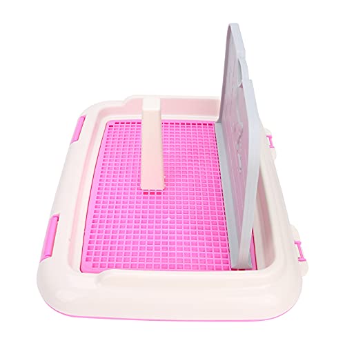Hundetoilette, Indoor-Welpen-Trainingstoilette, Katzentöpfchen, Zaun, Geplantes Urinieren, Töpfchen für Hunde, Blaue Katzentoiletten (Rosa) von Tbest