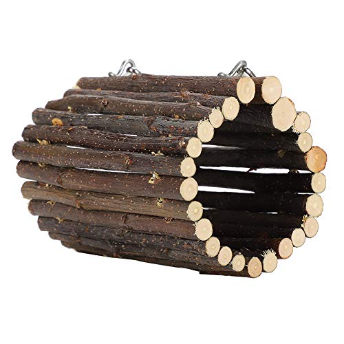 Ing Hamster Aries Tunnel Holz Tunnel Spielzeug Haustuntunnel Spielzeug Hamster Kaut Käfig, Kauspielzeug Ing B Kleine Tiere Haustier Käfigspielzeug (Hakentyp) von Tbest
