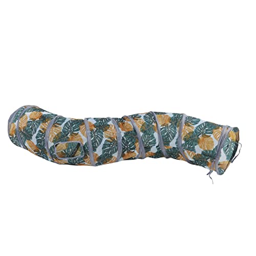 Katzen -Tunnelrohr Wildblatt Druck Thic Zusammenklappbarer Kleiner Haustunnel für Kleine Haustiere Haustier Lagen Katzenspielzeug Katzen -Tunnelrohr Wildblatt Druck Thic Zusammenklappbarer Kleiner Haustunnel für Kleine Haustiere Haustier Lagen Katzenspielzeug von Tbest