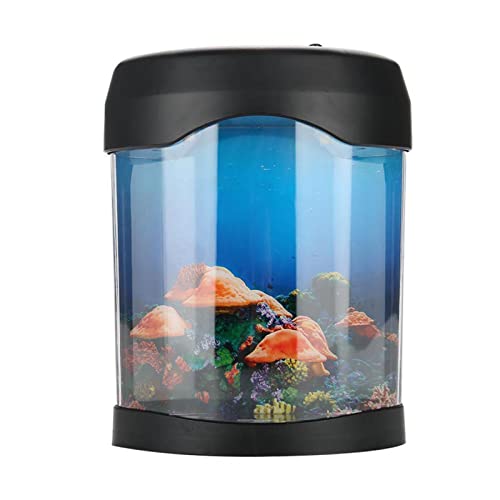 Leuchtender Fisch Fisch Led Rium Stimmungslampe Rium Schreibtisch Rium Desktop, Simulation Fisch Rium USB Bunte Lampe Desktop Kleine Fischlampe von Tbest