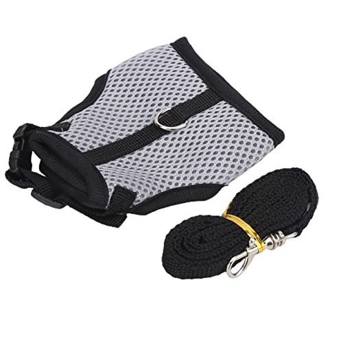 Pet Mesh Brust Back Me Harn Hund Harn mit Le Mesh mit Le Brust Rücken Pet Ply, Kleines Haustier Atmungsaktiv (Grey) von Tbest