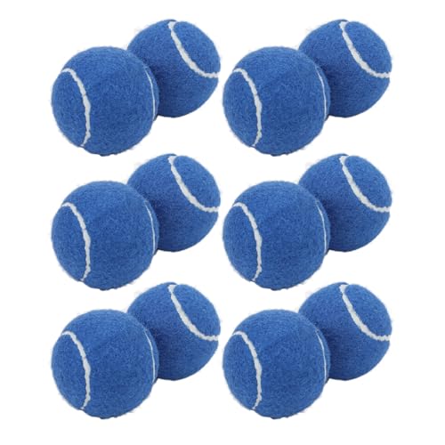 Tbest 12 -Pack -Tennisbälle, Tragbar und Einfach zu Tragen, Komplettes Set, Premium Qualität und Dauerhafte Konstruktion, Vielseitiger Gebrauch, Geeignet für Übung und Training mit Robuster (Blue) von Tbest