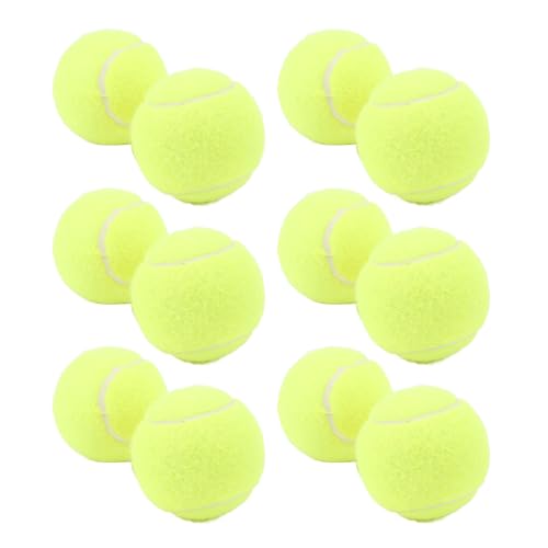Tbest 12 -Pack -Tennisbälle, Tragbar und Einfach zu Tragen, Komplettes Set, Premium Qualität und Dauerhafte Konstruktion, Vielseitiger Gebrauch, Geeignet für Übung und Training mit Robuster (Yellow) Tbest 12 -Pack -Tennisbälle, Tragbar und Einfach zu Tragen, Komplettes Set, Premium Qualität und Dauerhafte Konstruktion, Vielseitiger Gebrauch, Geeignet für Übung und Training mit Robuster (Yellow) von Tbest