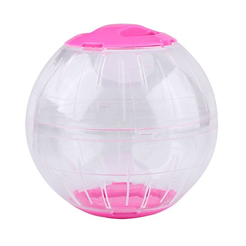 Tbest 3 Farben 12 cm Kunststoff Kleine Haustier Hamster Gerbil Spielzeug Laufende Aktivität Übung Ball Rosa Pet Liefert Pet Spielzeug (PINK) von Tbest