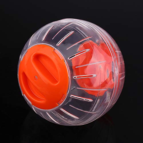 Tbest 3 Farben 12 cm Kunststoff Kleine Haustier Hamster Gerbil Spielzeug Laufende Aktivität Übung Ball Rosa Pet Liefert Pet Spielzeug (Yellow) von Tbest