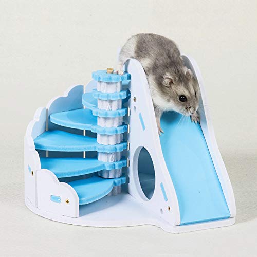 Tbest Hamsters Haus Hamster House Hamster Fall Haustierkäfig Haustierplies, Farbenfrohe Hamsters Houslogical Board mit Runden Rutschen Haustierplies/E/G (#2) von Tbest