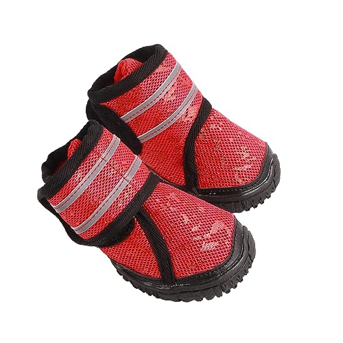 Tbest Haustierprodukte Schuhe für Haustiere, rutschfeste Stiefel für Hunde, Outdoor-Kleidung für kleine, mittelgroße und große Hunde (60 Yards) von Tbest