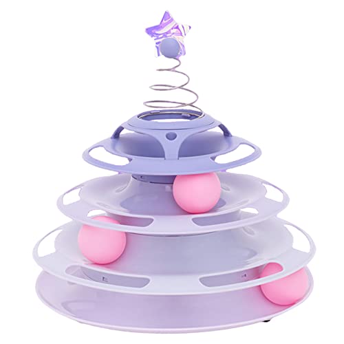 Tbest Interaktives Spielzeug für Interaktive Spielzeuge, Cat Toy Roller 3 S Antislip -Basis Leicht zu Reinigen Interaktives Plattenspielzeug Zum Schlagen des Swattings für das Schlagen Tbest Interaktives Spielzeug für Interaktive Spielzeuge, Cat Toy Roller 3 S Antislip -Basis Leicht zu Reinigen Interaktives Plattenspielzeug Zum Schlagen des Swattings für das Schlagen von Tbest