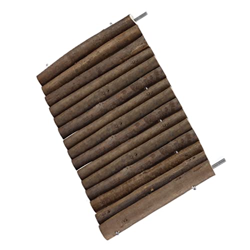 Tbest Oden Plattform Haustier Holzplattform Haustier Rec Holz Ständer Haustier Ständer Holz Vogel Stand Bar (25CM) von Tbest