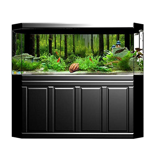 Tbest Aquarium Rückwandfolie, PVC-Kleber,Unterwasser-Waldtank-Hintergrund,Poster,Hintergrund,Dekorationspapier,122 X 46 cm,Hintergründe,Aquarium-Dekoration Und Landschaftszubehör (91 * 50Cm) von Tbest