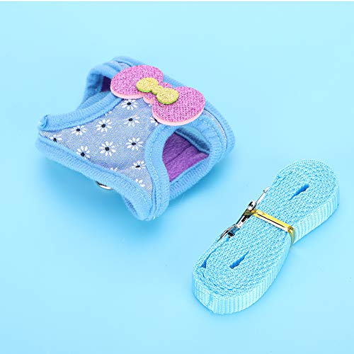 Tbest Pet Le Pet Harn Bit Walking Cat Chest Stet Pet Lagen, Le Harn Atmungsaktive Brustst -Traktion Weste für Bit Hamster Kleines Haustiertier (M) von Tbest