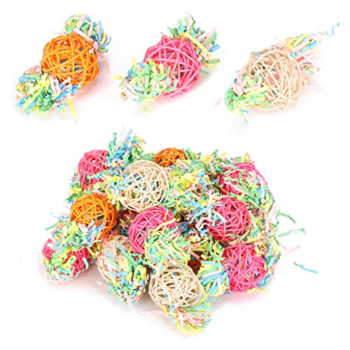 Tbest Pet Products 20 Stück Vogelkäfig-Spielzeug, Beiß-Kauspielzeug, ARY-Farbmischung, Vogelspielzeug Tbest Pet Products 20 Stück Vogelkäfig-Spielzeug, Beiß-Kauspielzeug, ARY-Farbmischung, Vogelspielzeug von Tbest