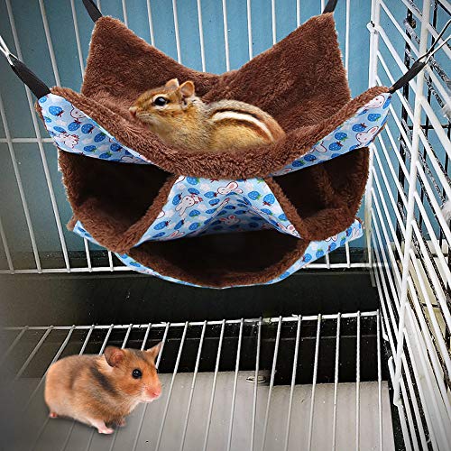 Tbest Pet Products Haustierkäfig, dreilagig, warm, für Hamster, Zucker, Gilder, S, Blau Tbest Pet Products Haustierkäfig, dreilagig, warm, für Hamster, Zucker, Gilder, S, Blau von Tbest