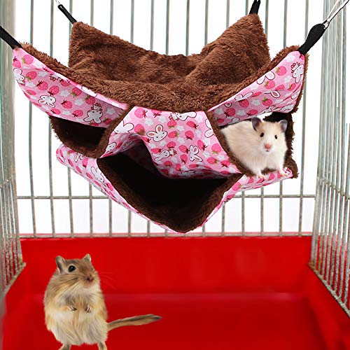 Tbest Pet Products Haustierkäfig, dreilagig, warm, für Hamster, Zucker, Gilder, S, Rosa Tbest Pet Products Haustierkäfig, dreilagig, warm, für Hamster, Zucker, Gilder, S, Rosa von Tbest