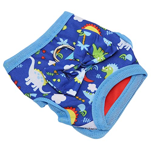 Tbest Pet Products Katzenweste Har and Le Cartoon Dinur Muster Atmungsaktive Katzenlaufweste mit SPOR Kleintiere Kleine Haustierharn (L) von Tbest