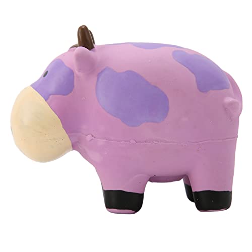 Tbest Pet Products Latex-Hundespielzeug, Quietschend, Weich, Bissfest, Interaktives, Niedliches Kauspielzeug für Hunde für Hundespielzeug Im Innenbereich (Milchkuh) von Tbest