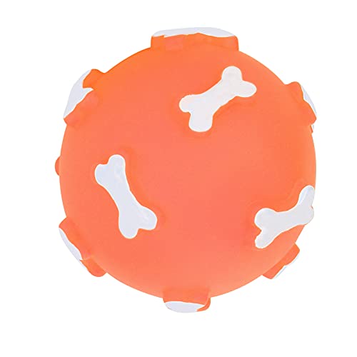 Tbest Pet Products Nus Outdoor Quietschspielzeug für Hunde, Sauberes Zahnen, Kauspielzeug, Hundespielzeug (ORANGE) von Tbest