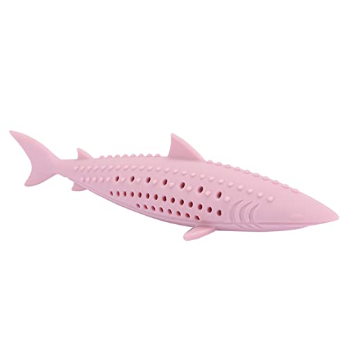 Tbest Pet Products Silikon Haustier Katze Katzenminze Backenzähne Reinigung Simulation Fisch Sing Interaktives Spielzeug Katzenspielzeug (PINK) von Tbest