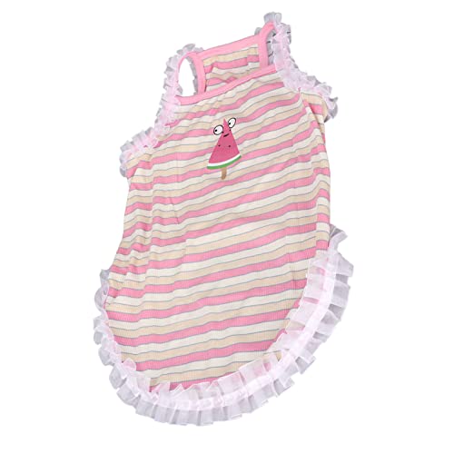 Tbest Pet Products Sommer-Haustierkleidung, Atmungsaktiv, Cn, Weich, Niedlich, Styli-Spitzenweste für Petogog-Kleidung (XL) von Tbest