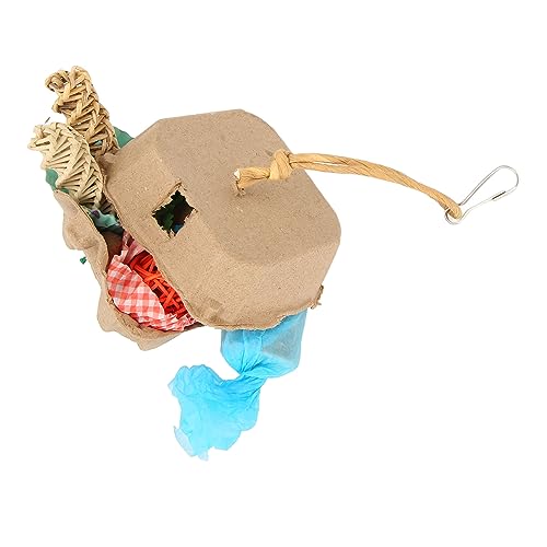 Tbest Pet Products Vogel-Futterbox, Toyun, Bunt, SHR-Papier, Holz, Rattan, G-Seil, Futtersuche, Spielzeug, Vogelspielzeug Tbest Pet Products Vogel-Futterbox, Toyun, Bunt, SHR-Papier, Holz, Rattan, G-Seil, Futtersuche, Spielzeug, Vogelspielzeug von Tbest