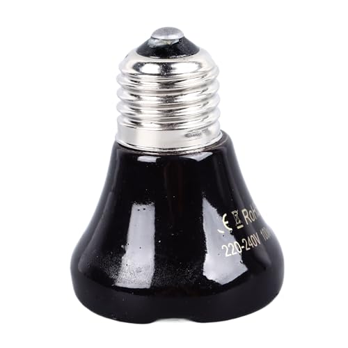 Tbest Pet Products Wärmelampe für Reptilien, Ceic, kein Licht emittierende Wärmelampe, Katzen, S 00 W, Reptilien-Temperaturregelung und R (100 W) von Tbest