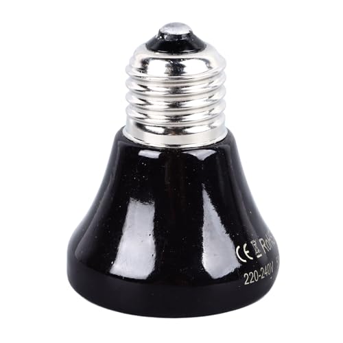 Tbest Pet Products Wärmelampe für Reptilien, Ceic, kein Licht emittierende Wärmelampe, Katzen, S 00 W, Reptilien-Temperaturregelung und R (50 W) von Tbest