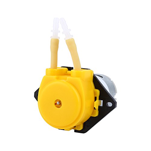 Tbest Pumpe, 12 V, Selbstansaugend, Mini, Peristaltikpumpe, Kleine Dosierung, Schlauchpumpe, Dosierpumpe, Schlauch, Pumpenkopf für Aquarium, Labor, Aquariumwasser von Tbest