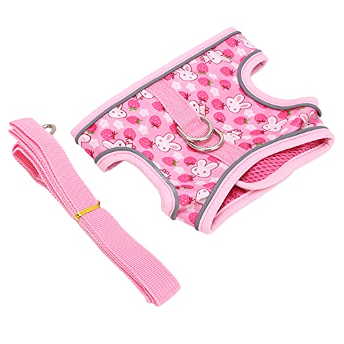 Tbest Reflektierende Haustierweste mit Seilhakendesign Brust oder Bowknot -Katzenweste Pet Plieog -Kragen und -verfolgung (L) von Tbest