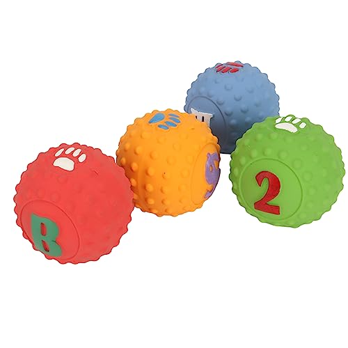 Tbest S, Latex Hundespielzeug Quietschend Interaktiver Weicher Welpe Kaut Fetng -Spielzeug mit Lustigem Muster für Kleine Mittelgroße PET 4PCs Tbest S, Latex Hundespielzeug Quietschend Interaktiver Weicher Welpe Kaut Fetng -Spielzeug mit Lustigem Muster für Kleine Mittelgroße PET 4PCs von Tbest