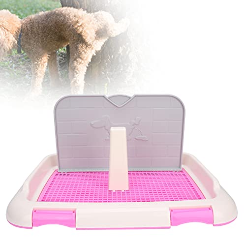 Tbest Ty, Hundetöpfchen, Welpen-Trainingspads, Hundetoilette für den Innenbereich, Hundetoilette, Welpen-Trainingstoilette, Katzentöpfchen, Zaun, Hund, Geplantes Urinieren, Töpfchen, (Rosa) von Tbest