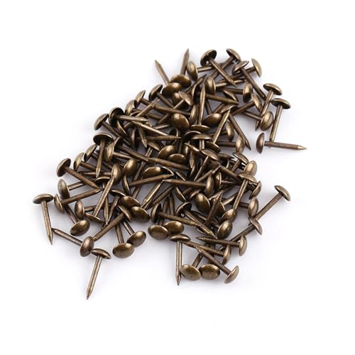 Tbest Vintage Polsternägel Bronze Metallmöbel Sofa Dekorative Taktikschuhe für Möbel, Eisen, 100 Stücke (6 * 14mm) von Tbest