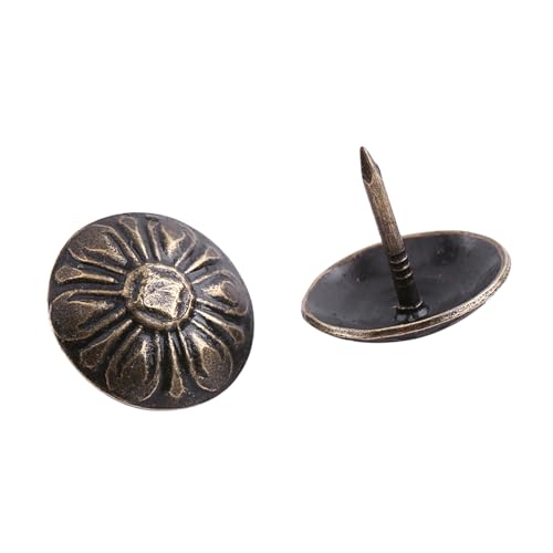 Tbest Vintage Polsternägel Bronze Metallmöbel Sofa Dekorative Taktikschuhe für Möbel, Eisen, 100 Stücke (Grün 16 * 15mm) von Tbest