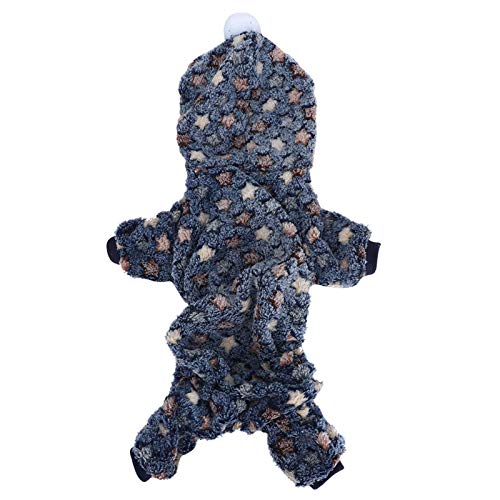 Tbeste Haustierprodukte Herumn Winter Haustierkleidung Anzug Warme Pyjamas Kleidung für Hunde Katzen Kleine Animg -Kleidung (M) von Tbest