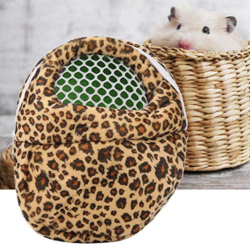 Transportbox für Haustiere, Hamster, Ratte, Igel, Kaninchen, Frettchen, Hülle, Ausgehende Pakettasche, Leopard, Lila, L, Rucksäcke, Haustiergepäck (22 * 18CM) von Tbest