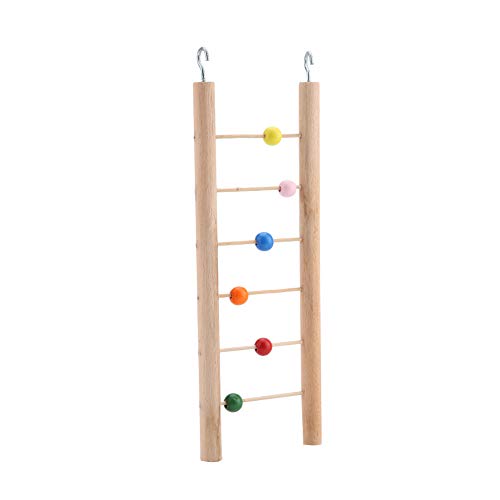 Vogelspielzeug Spielzeug Leiter Ing Schwanger Vogelklettern Spielzeug, Holz Vogel Leiter Klettern Spielzeug Schwung für Vogelkäfig -Haustierspielzeug (Korn) von Tbest