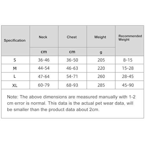 Zuges Hundegeschirr, Verstellbares, Nachts Stark Reflektierende Brustgeschirr für Haustiere, Nachbekenntnis Griff und EIN-Schmierssel-Schmnalle, Reflektierende Streifendesign, (S) von Tbest