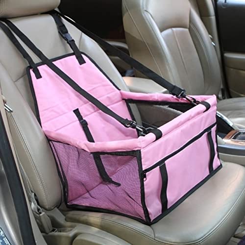 Haustierverstärkter Autositz für Hunde und Katzen, tragbare Tasche mit Sicherheitsgurt, Hundetragetasche, sicher, stabil für Reisen von Tbkoly