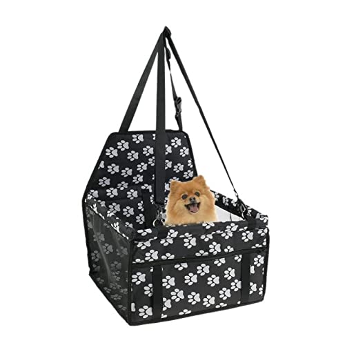 Tbkoly Faltbarer Autositz für Hunde und Katzen, Sitzerhöhung für Welpen, Seitentasche von Tbkoly