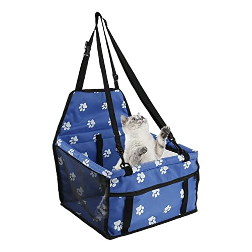 Zusammenklappbarer Haustier-Autositz für Hunde und Katzen, Transporttasche für Welpen, Handtasche, Sicherheitskorb von Tbkoly