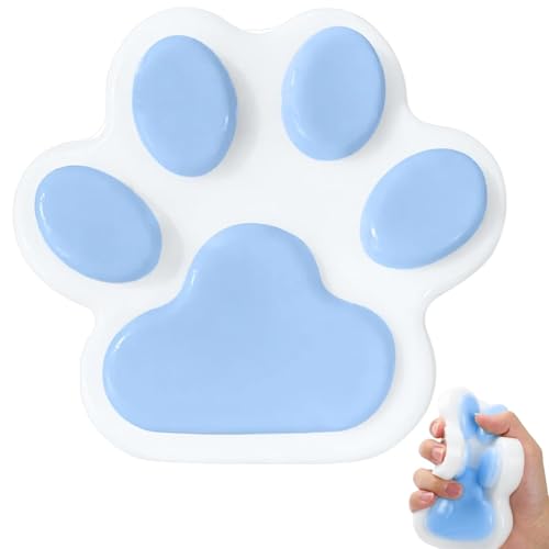 Riesige Katzenpfote, in Form einer Katzenklaue, Squeezie Spielzeug, 5,5 × 5,5 Zoll, Quetsche, Blau, Anti-Stress-Spielzeug, zum Stressabbau, zum Stressabbau Riesige Katzenpfote, in Form einer Katzenklaue, Squeezie Spielzeug, 5,5 × 5,5 Zoll, Quetsche, Blau, Anti-Stress-Spielzeug, zum Stressabbau, zum Stressabbau von Tcnzdy