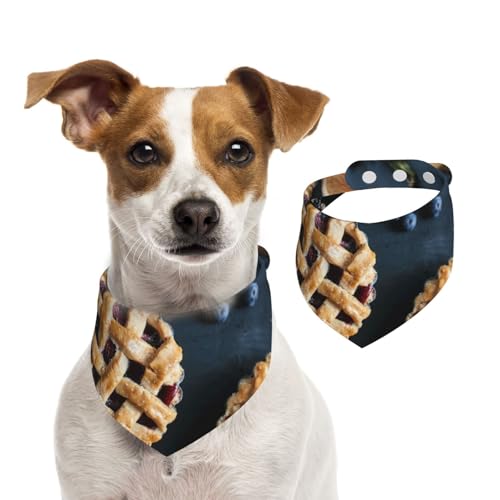 Beerenkuchen, Haustier-Lätzchen, Schal, Katzen, Hunde, Bandana, Hunde, Handtuch, Lätzchen, verstellbar, Haustier-Schal,S von Tcoay