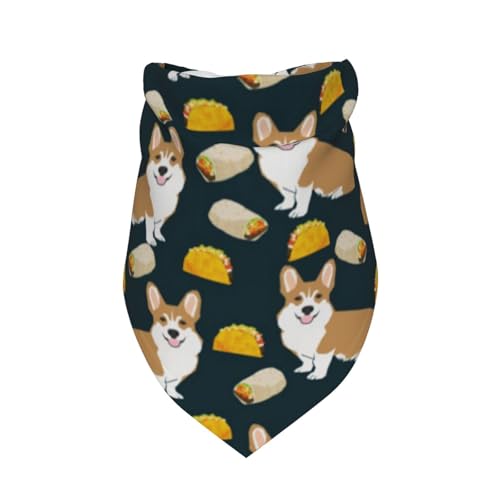 Corgis Süßes Hundefutter Süße Hunde,Latzschal, Dreieckskapuze, Verstellbarer Haustierschal, waschbare Kapuze, geeignet für kleine, mittelgroße und große Hunde und Katzen Corgis Süßes Hundefutter Süße Hunde,Latzschal, Dreieckskapuze, Verstellbarer Haustierschal, waschbare Kapuze, geeignet für kleine, mittelgroße und große Hunde und Katzen von Tcoay