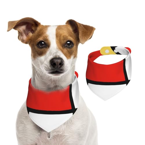 Mondrian, Haustier-Lätzchen, Schal, Katzen, Hunde, Bandana, Hunde, Handtuch, Lätzchen, verstellbar, Haustier-Schal,L von Tcoay