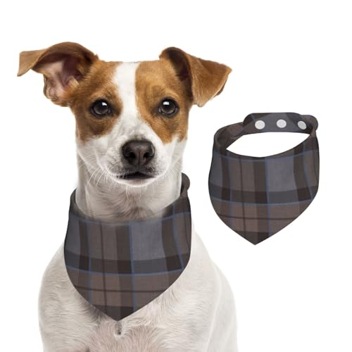 Outlander Fraser Tartan Plaid, Haustier-Lätzchen, Schal, Katzen, Hunde, Bandana, Hunde, Handtuch, Lätzchen, verstellbar, Haustier-Schal,L von Tcoay