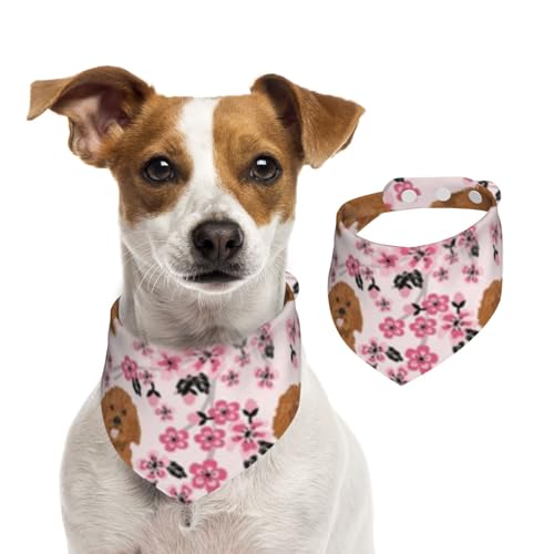 Ruby Cavoodle Cavapoo Hunderasse Cherry, Haustier-Lätzchen, Schal, Katzen, Hunde, Bandana, Hunde, Handtuch, Lätzchen, verstellbar, Haustier-Schal,S von Tcoay