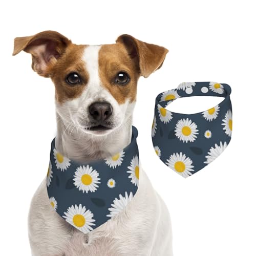Sonnenblume Daisy Floral Hals, Haustier-Lätzchen, Schal, Katzen, Hunde, Bandana, Hunde, Handtuch, Lätzchen, verstellbar, Haustier-Schal,S Sonnenblume Daisy Floral Hals, Haustier-Lätzchen, Schal, Katzen, Hunde, Bandana, Hunde, Handtuch, Lätzchen, verstellbar, Haustier-Schal,S von Tcoay