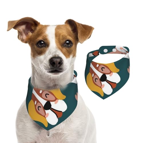 Süße Hundeknochen Welpenpfoten Bunte Liebesherzen, Haustier-Lätzchen, Schal, Katzen, Hunde, Bandana, Hunde, Handtuch, Lätzchen, verstellbar, Haustier-Schal,S von Tcoay