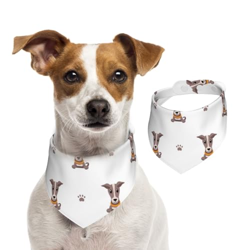 Windhund, Haustier-Lätzchen, Schal, Katzen, Hunde, Bandana, Hunde, Handtuch, Lätzchen, verstellbar, Haustier-Schal,M von Tcoay
